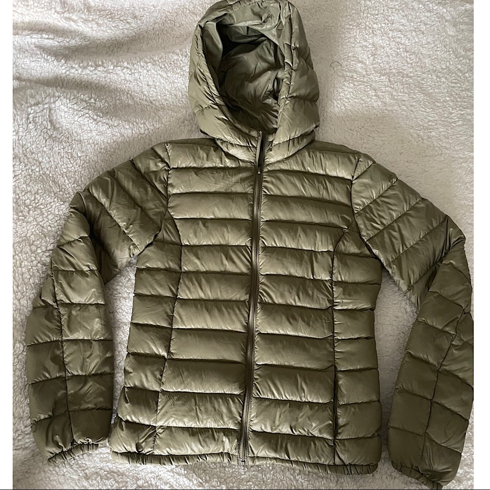 Benetton Soft Light Down Hooded Jacket, XS - Picture 3 of 5